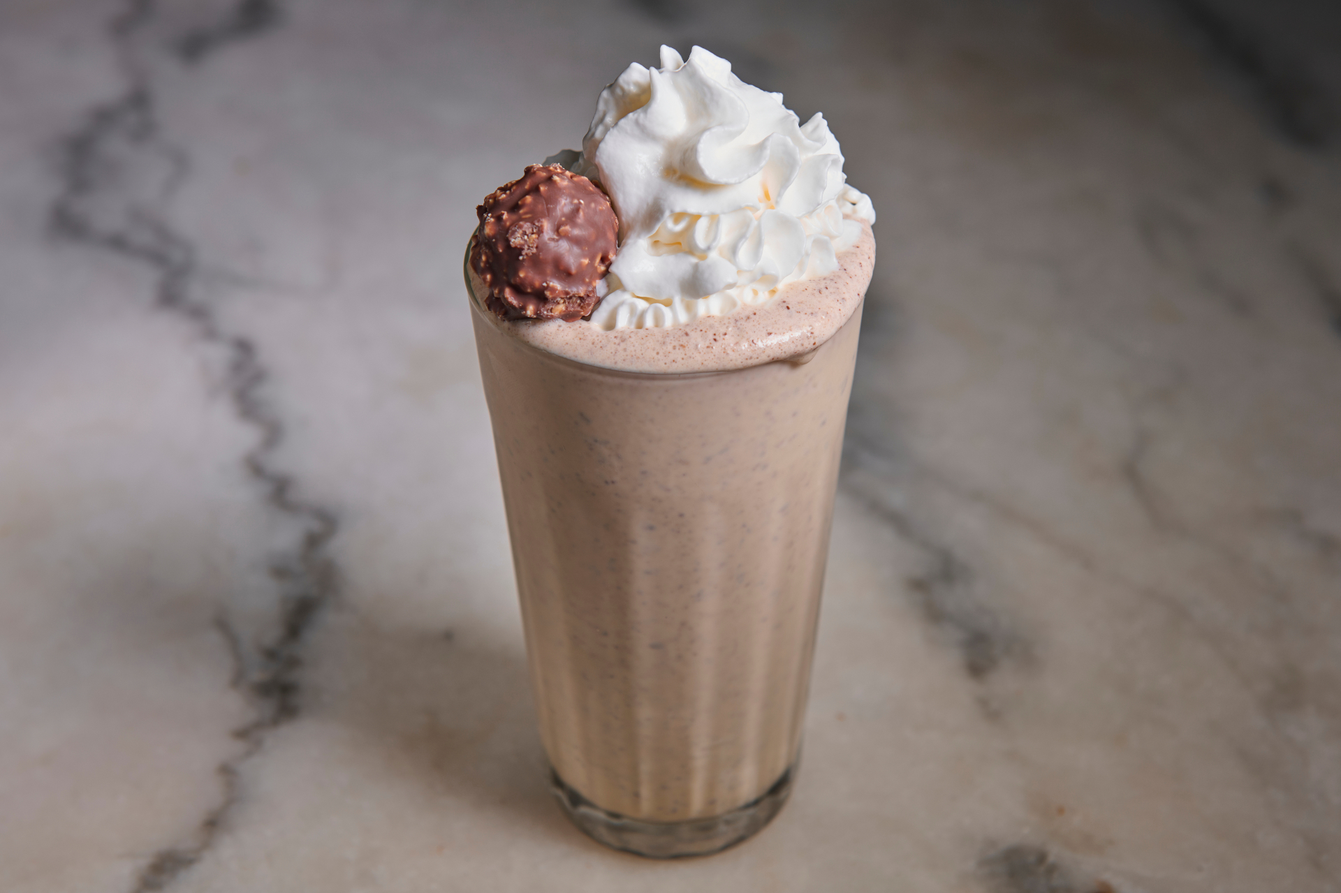 Ferrero Rocher milkshake dessert at Platinum Mic Brooklyn lounge
